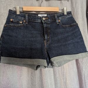 Levi's Denizen cuffed denim shorts size 30
